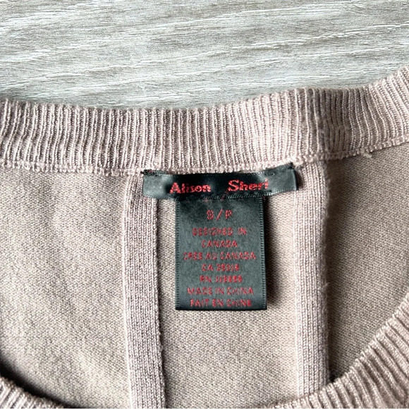 Alison Sheri Animal Print  Sweater Dress Removable Belt - Picture 5 of 16